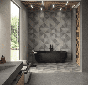 azulejo mosaico en los baños modernos