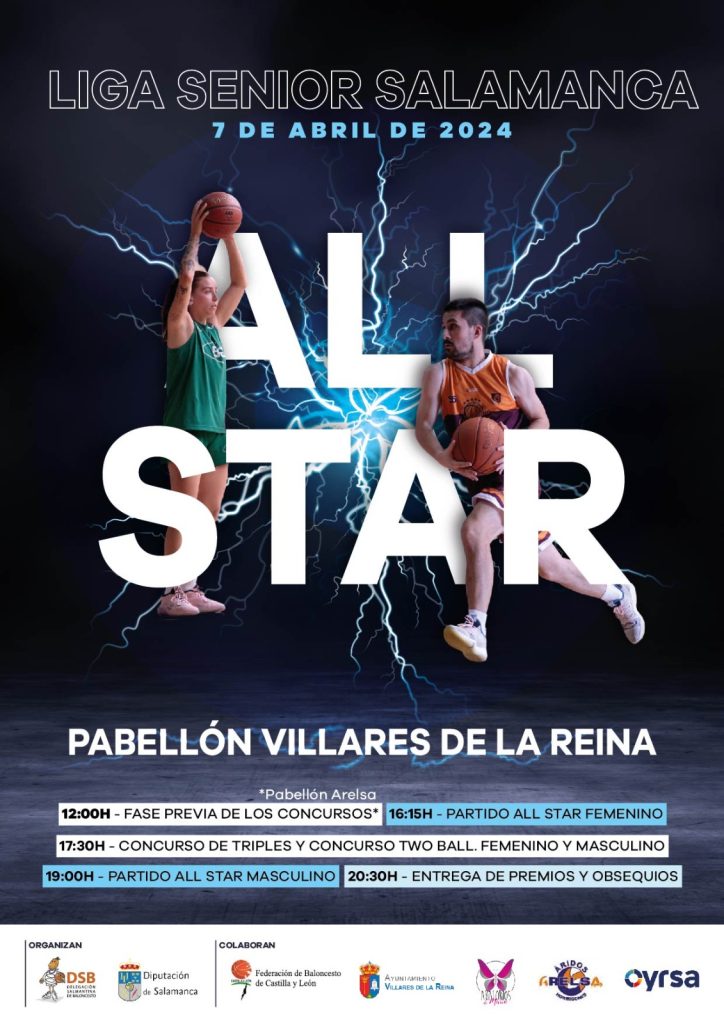 Cartel All Star Liga Senior Salamanca 7 de abril de 2024